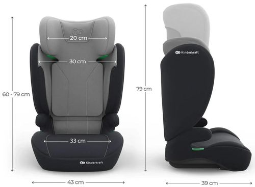 купить Автокресло KinderKraft I-Spark 2 Plus i-Size Grey (KCISPA02GRYPL00) в Кишинёве 
