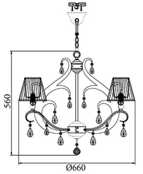 купить Освещение для помещений Maytoni Люстра ARM900-6-N в Кишинёве 