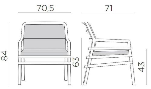 купить Кресло Nardi ARIA TORTORA cherry 40330.10.065.065 в Кишинёве 