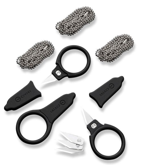 купить Нож походный Civivi C22022A-2 Quick Snip, mâner ABS, mini, 3buc. в Кишинёве 
