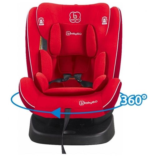Scaun auto cu isofix BabyGo Nova 360° Red (0 - 36 kg) 