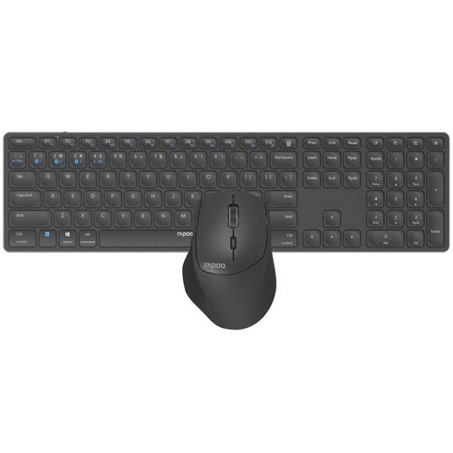 cumpără Tastatură + Mouse Rapoo 14523 9800M Wireless Multimode Set, Dark Grey, QWERTZ RU în Chișinău 