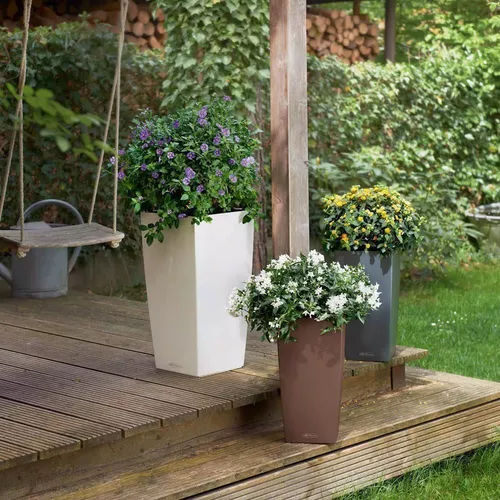 cumpără Ghiveci pentru flori Lechuza Cubico Color 30, White în Chișinău 