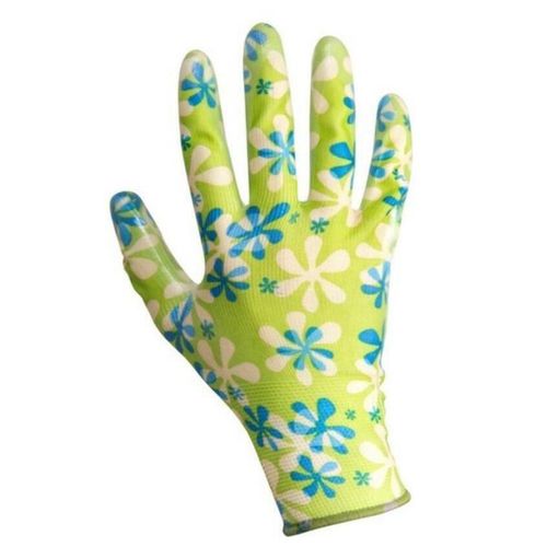 cumpără Îmbrăcăminte de lucru Lahti Pro 7503262 Mănuși poliester cu protecţie nitril, verzi, M (12per-BL), L220408K în Chișinău 