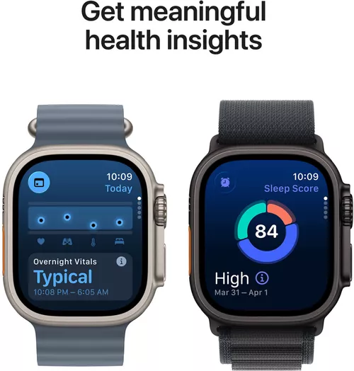 купить Смарт часы Apple Watch Ultra 3 GPS + Cellular 49mm Black Titanium Case with Black/Charcoal Trail Loop - S/M MF1D4QI/A в Кишинёве 