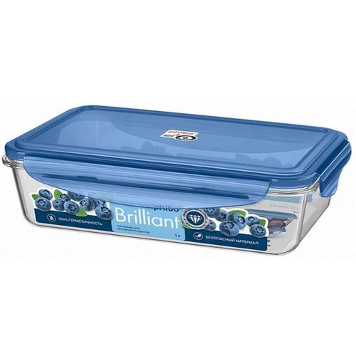 cumpără Container alimentare Бытпласт 45545 Hermetic Phibo Brilliant 22,5x13,5x6,5cm 1l în Chișinău 