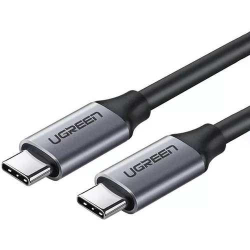купить Кабель для моб. устройства Ugreen 50751 Type-C 3.1 to Type-C 3.1 Gen1 3A 60W 1.5M Thunderbolt 3 Aluminum Nickel Plating Shell US161, Gray в Кишинёве 