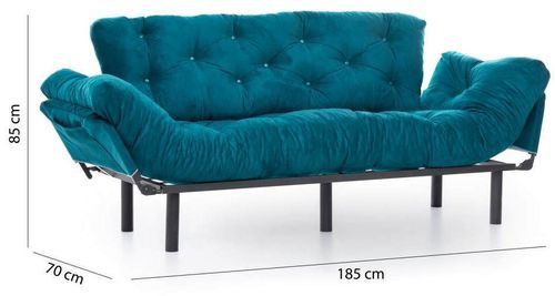cumpără Canapea Trendy Nitta Triple Verde Petrol, extensibila (3 locuri) în Chișinău 