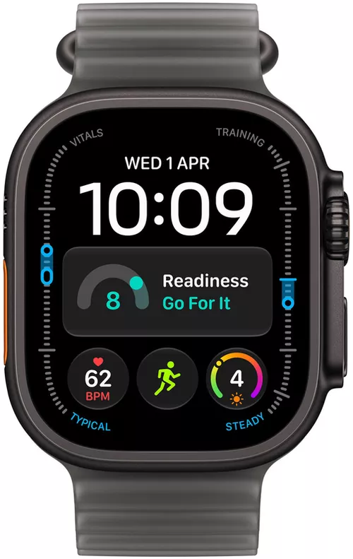 cumpără Ceas inteligent Apple Watch Ultra 4 GPS Cellular 49mm Black Titanium Case with Translucent Black Ocean Band MJAY4 în Chișinău 