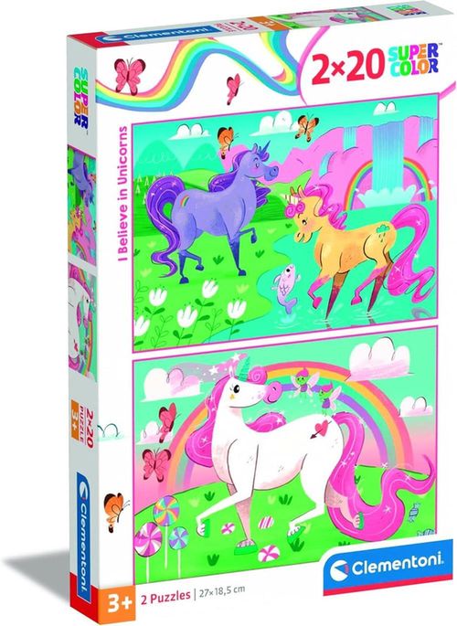 cumpără Puzzle Clementoni Puzzle 2x20 Unicorns (24754) în Chișinău 