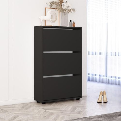 cumpără Raft pentru încălțăminte Mobildor-Lux Leo 50x27x125H cm Anthracite în Chișinău 