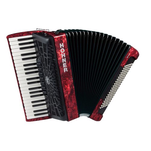 cumpără Pian digital Hohner Bravo III 120 silent key Red (16832) în Chișinău 