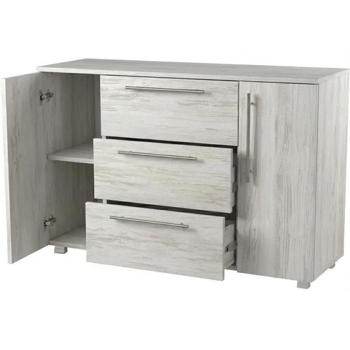 купить Комод Mashtab 10968 Madrid 3 sertare (1200x430x800) Santorini в Кишинёве 