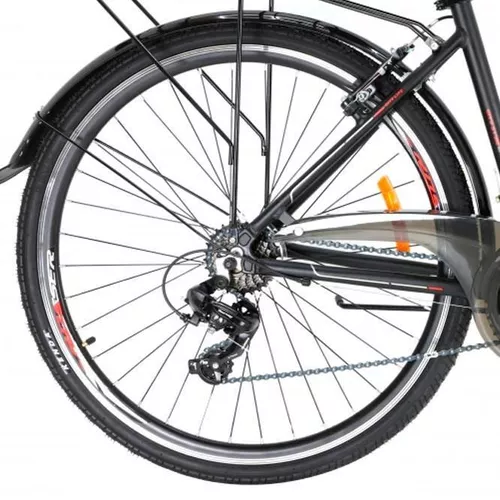 купить Велосипед Crosser CITY 700C 28" *18" Black/Red 700C-2054-21-18 в Кишинёве 