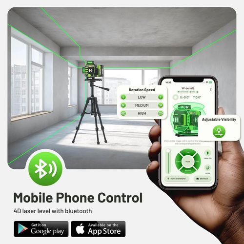 купить Нивелир лазерный Huepar W04CG 4D в Кишинёве 