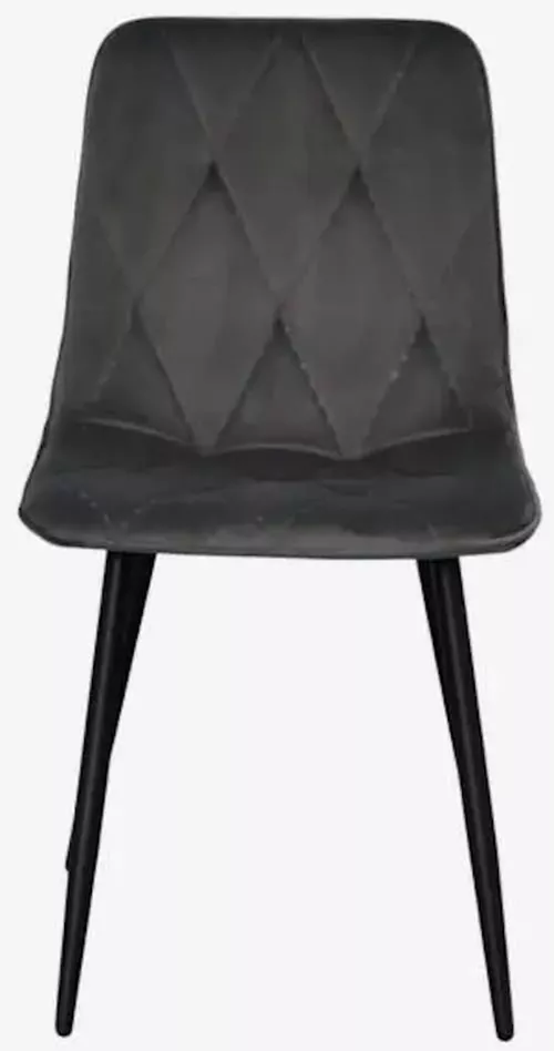 купить Комплект стол и стулья Evelin di Costacurta cтол DT-532R B + 4 стула YTC-080B Bluvel-14 (Dark grey) в Кишинёве 