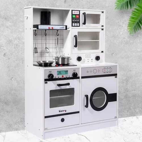 купить Игрушечная кухня и посуда Richi (63246) Bucatarie din lemn pentru fetite, cu sunete si lumini в Кишинёве 