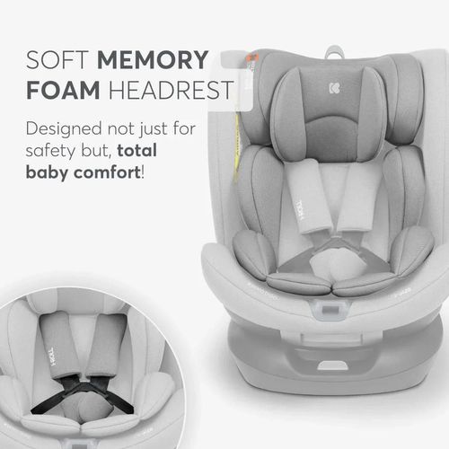 cumpără Scaun auto Kikka Boo 31002100062 isofix i-Roll i-Size Light Grey, 40-150cm în Chișinău 