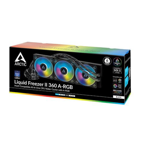 купить Водяное охлаждение Arctic Liquid Freezer II 360 A-RGB Multi Compatible All-In-One CPU Water Cooler with A-RGB, Intel 1700, 1200, 115X, 2011-3, 2066, AMD AM5, AM4, VRM Fan: 40mm 1000–3000rpm, Pump: 800–2000rpm, 3x120mm A-RGB Fan 200–1800rpm, Fluid Dynamic Bearing,ACFRE00101A в Кишинёве 