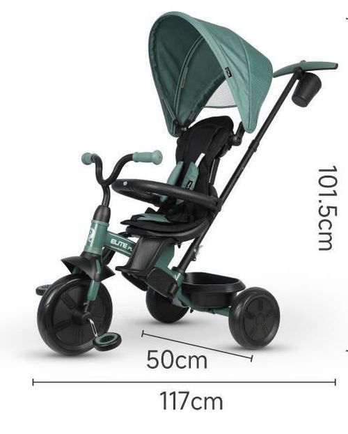 cumpără Bicicletă-cărucior Qplay Elite Platinum Green în Chișinău 