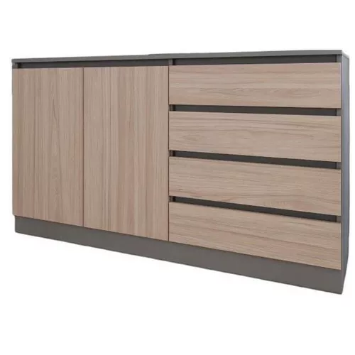 купить Комод Smartex (16114) Т2 160cm Grafit+Stejar Deschis в Кишинёве 