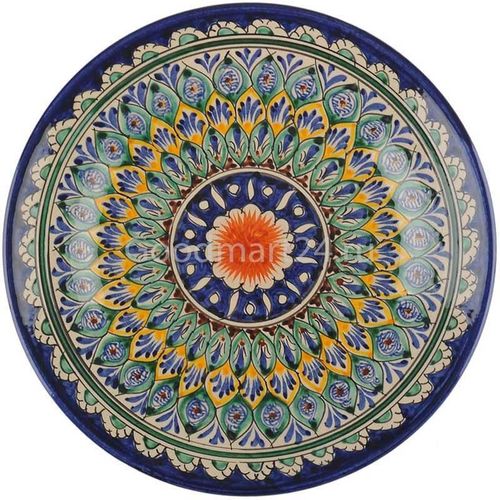купить Тарелка Rishtan Ceramic Lyagan Mehrob 56cm, pictata manual, ceramica в Кишинёве 