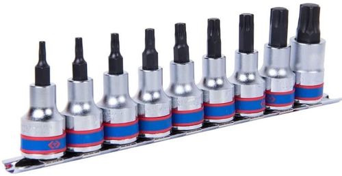 cumpără Set de tubulare, bite, duze King Tony 4109PR набор насадок TORX T20-T60, дл.60мм 1/2", 9 пр. în Chișinău 