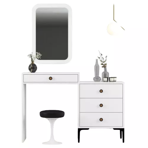 купить Туалетный столик Trendy Lizbon 549-Alb 124x84x40cm в Кишинёве 