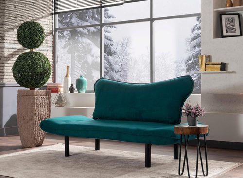 купить Диван Trendy Chatto Albastru Petrol, 65x70x140cm в Кишинёве 