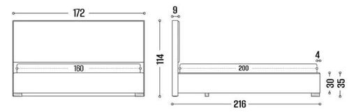 купить Кровать my-STYLE my-Taya 160x200 (P59D16M05) в Кишинёве 
