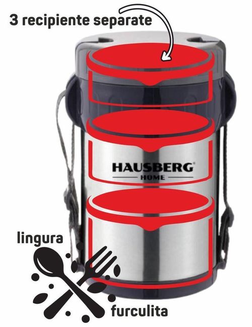 cumpără Termos pentru alimente Hausberg HB-H 1461 în Chișinău 