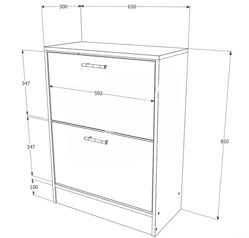 купить Полка для обуви Haaus 63x30x85 Wenge в Кишинёве 