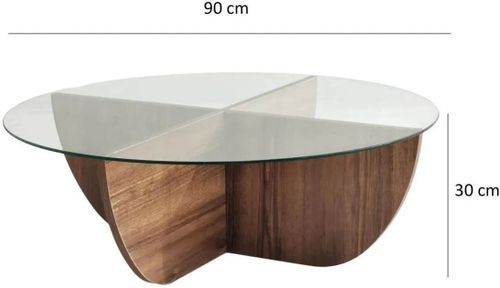 cumpără Măsuţă cafea Trendy Crin, Nuc 90x30x90cm în Chișinău 
