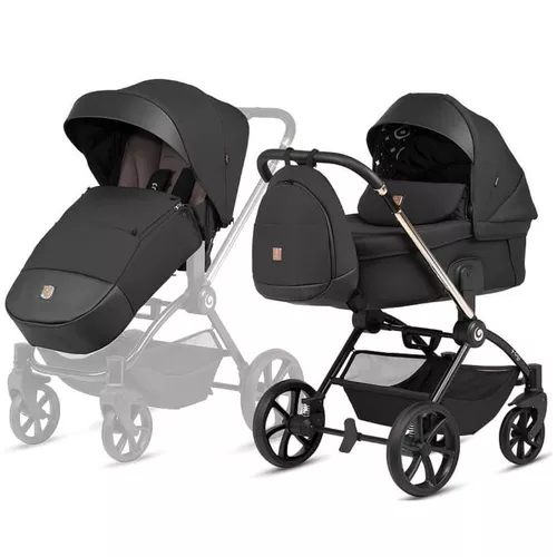 cumpără Сărucior pentru copii Tutis 2in1 GIO PLUS Nero Black (1552135) în Chișinău 