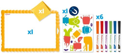 купить Набор для творчества Maped 907100 Set Creativ Artist, tabla si magneti-monstri в Кишинёве 