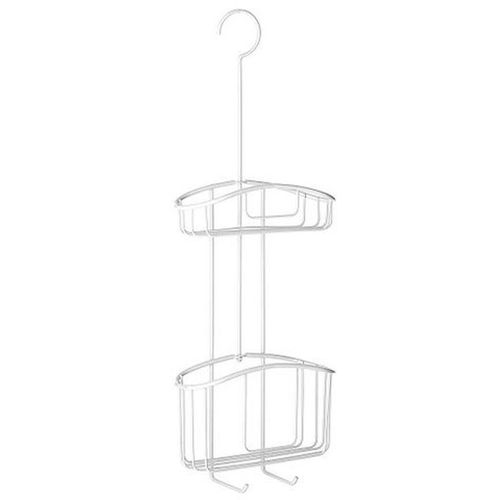 cumpără Raft de baie Tatay 42023 DoubleTriple Корзина навесная на крючке 2 яруса 22.5x8.5x60cm бел în Chișinău 