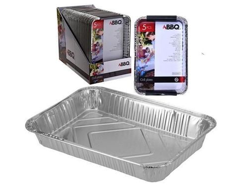 cumpără Formă de copt Promstore 11984 Формы алюминиевые BBQ 5шт, 32x23x4cm în Chișinău 