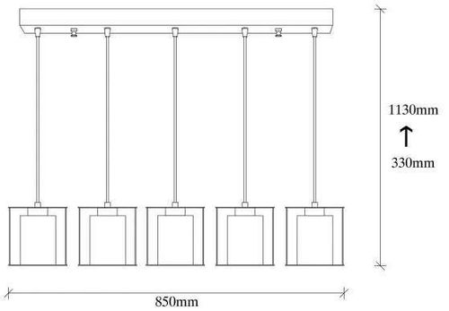 купить Освещение для помещений Trendy Swank-702-5S1 85x113x85cm (GTR002713) в Кишинёве 