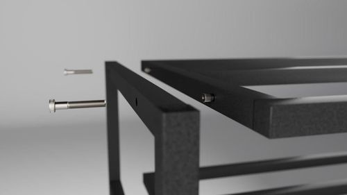 купить Полка для обуви Nex Home Pantofar 3 nivele, metal, max.150kg, 100x32x52cm, 27 Graphite в Кишинёве 