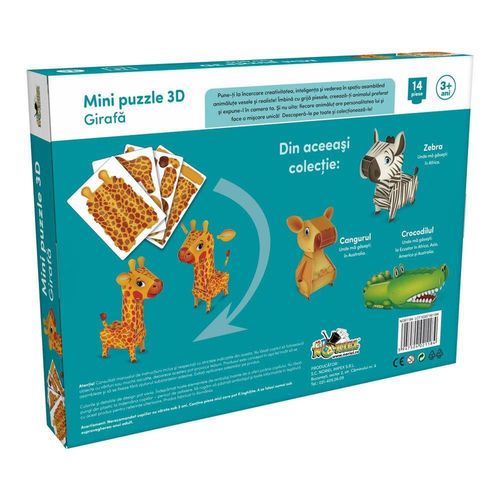 cumpără Set de construcție Noriel NOR1184 Mini Puzzle 3D Girafa în Chișinău 