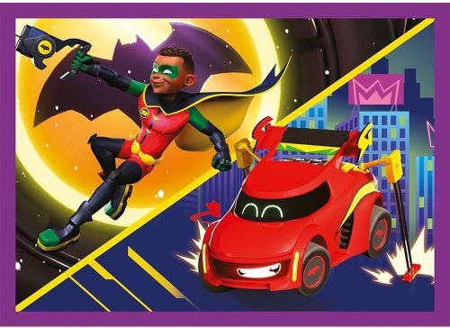 cumpără Puzzle Trefl 34658 Puzzles 4in1 Meet Batwheels, Warner Batwheels în Chișinău 