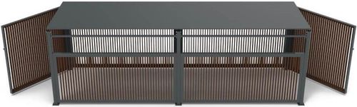 cumpără Mobilier urban Kidigo 322033 Пергола для мусорных контейнеров на 4 урны în Chișinău 
