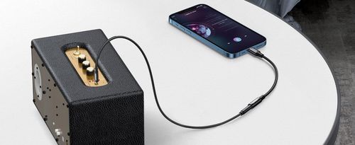 cumpără Adaptor pentru aparat mobil Ugreen 30756 Audio Adapter Lightning to 3.5mm 10cm, MFI, US211, Black în Chișinău 