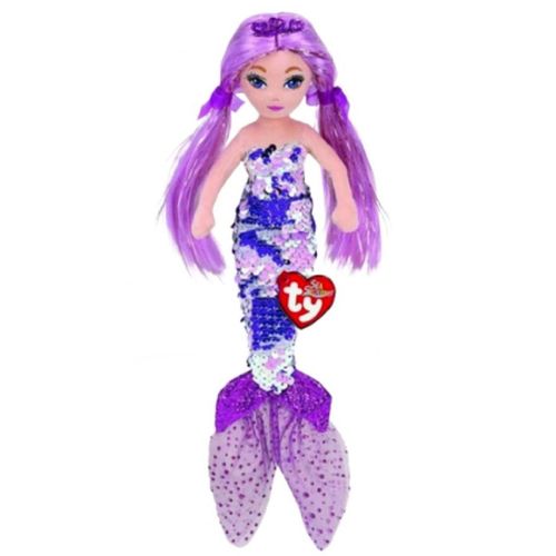 купить Мягкая игрушка TY TY02501 LORELEI foil purple mermaid 27 cm в Кишинёве 