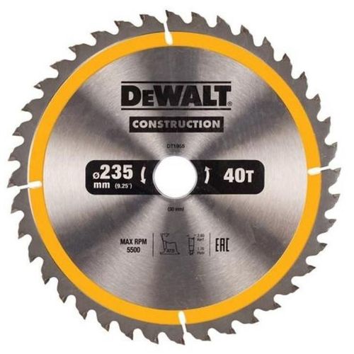 купить Диск отрезной DeWalt DT1955 panza circulara 235x30mm 40T в Кишинёве 