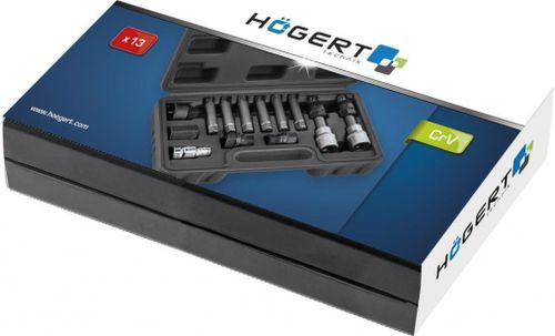 купить Набор ручных инструментов Hoegert HT8G420 Набор для снятия шкивов генераторов, 13 предмета в Кишинёве 