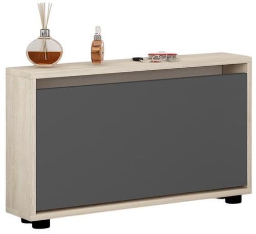 купить Полка для обуви Mobildor-Lux Leo Slim 50x16x47H cm Sonoma/Anthracite в Кишинёве 