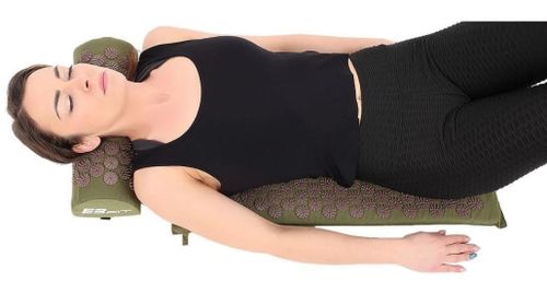 cumpără Echipament pentru yoga Enero Yoga Massage Pillow Green/Brown în Chișinău 