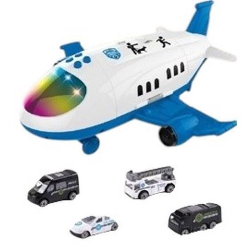 cumpără Jucărie muzicală Richi (29656) avion politie in set cu masinute în Chișinău 