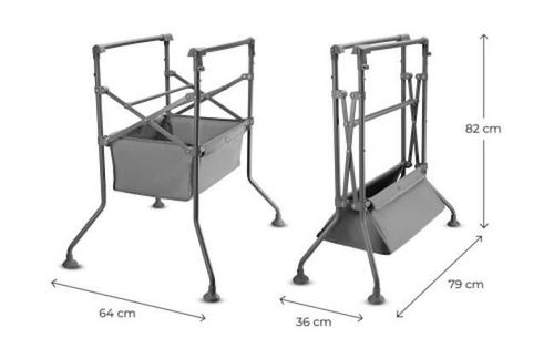 cumpără Cădiță KinderKraft KABUBB00GRY0000 Bubbly grey (ванночка-пеленальный столик) în Chișinău 